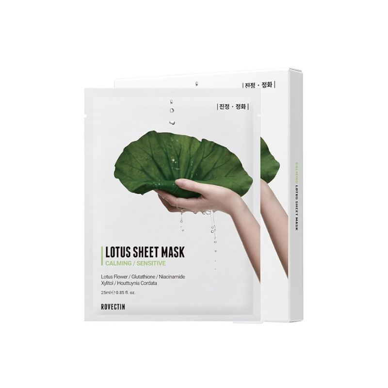 Rovectin Clean Lotus Water Calming Sheet Mask