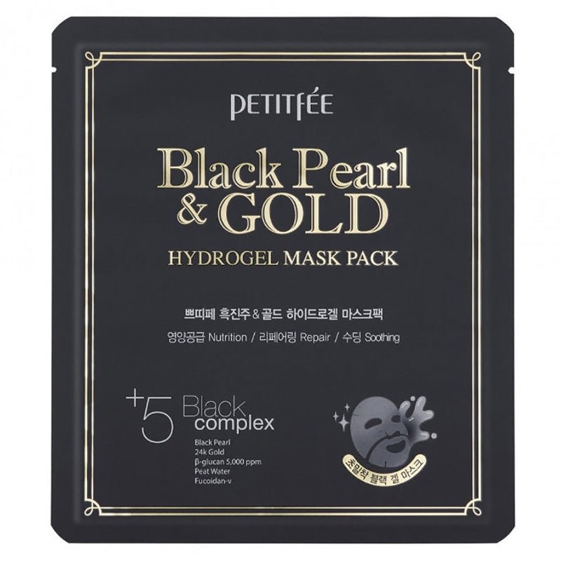 PETITFEE Black Pearl & Gold Hydrogel Mask Pack
